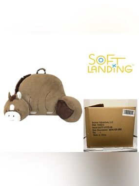 🆕SOFT LANDING - NWT - CHILDREN’S PLUSH HORSE READING PILLOW / NESTING NOOK